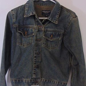 Vtg American Eagle Made in the USA Jean Jacket Med